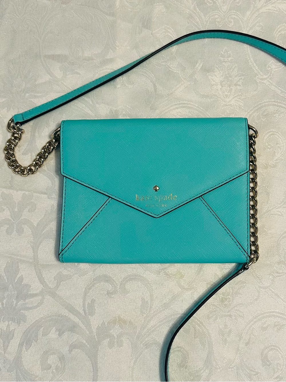 kate spade Turquoise Envelope Crossbody Bag